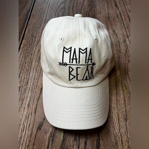 MAMA BEAR Adjustable baseball cap Beige